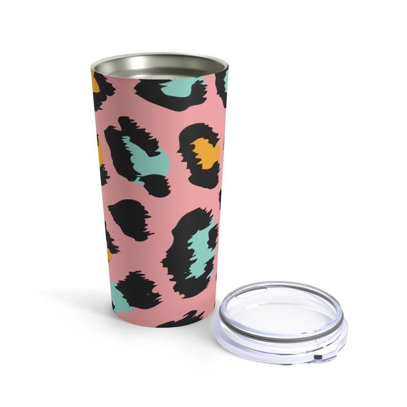 Colorful Leopard Gift For Lover Day Travel Tumbler All Over Print Tl97