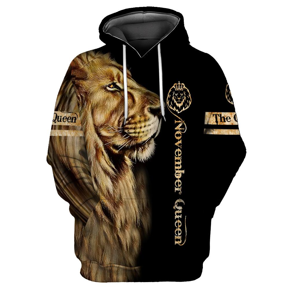 Tmarc Tee November Lion Queen Shirt For Women