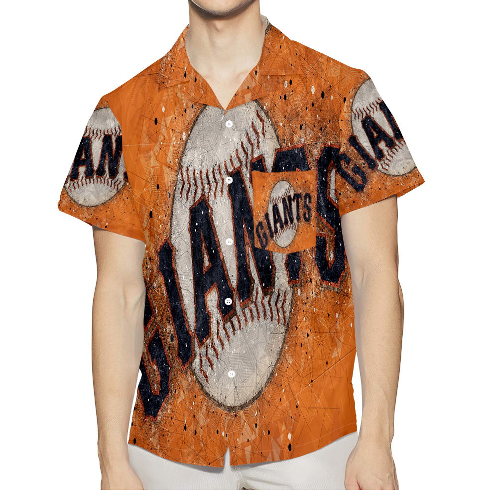 San Francisco Giants Art 19 3D All Over Print Summer Beach Hawaiian Shirt With Pocket