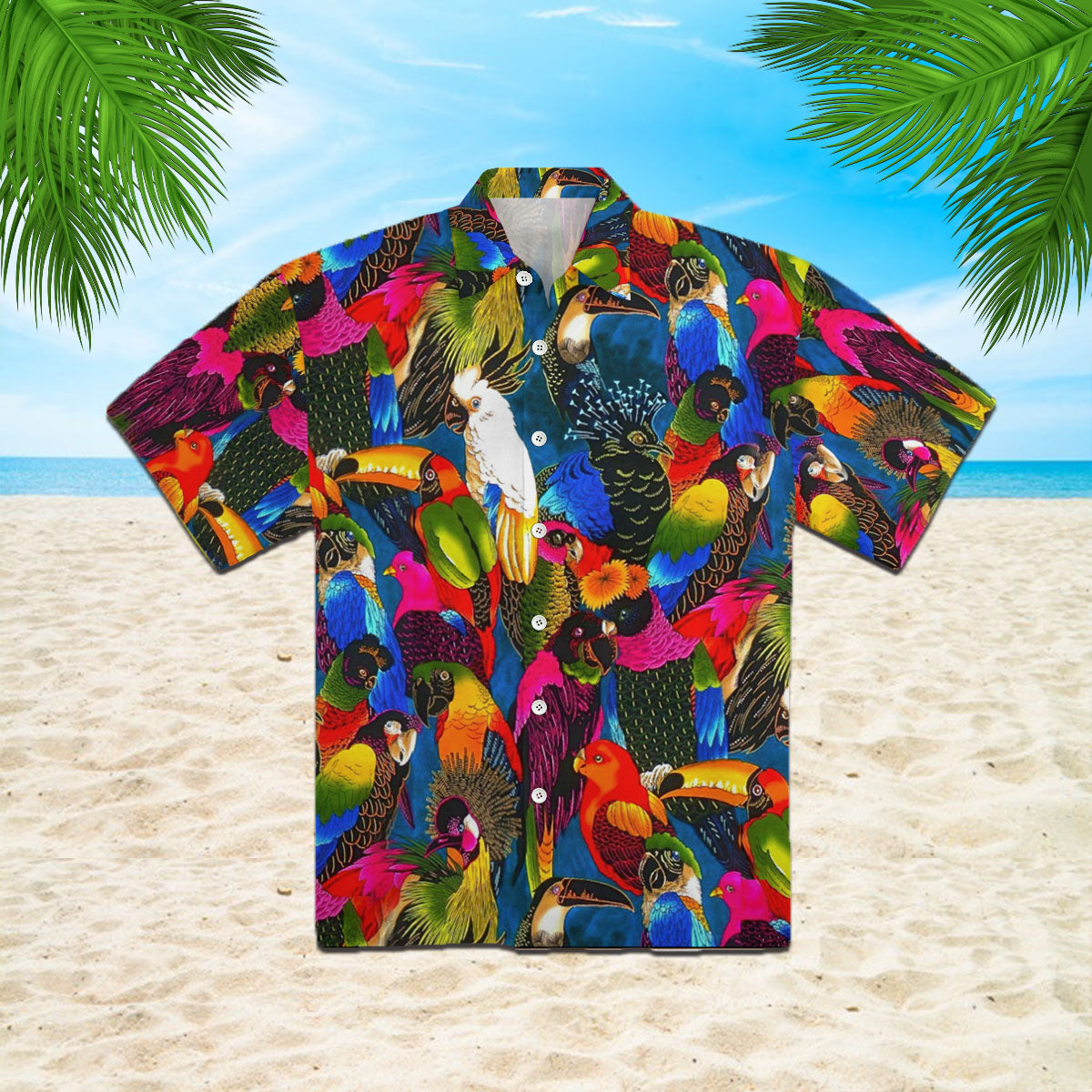 Oragontee Printed Casual Leaves Floral Hawaii Shirt For Men Women Adult Ha76924