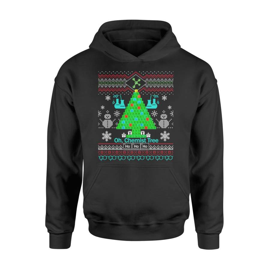 Chemist Tree Shirt Oh Chemistry Tree Ugly Christmas Gift Long Sleeve T-Shirt – Standard Hoodie