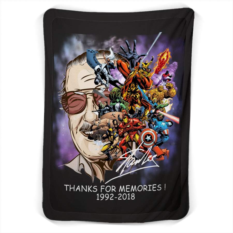 Stan Lee Thanks For Memories Fleece Blanket