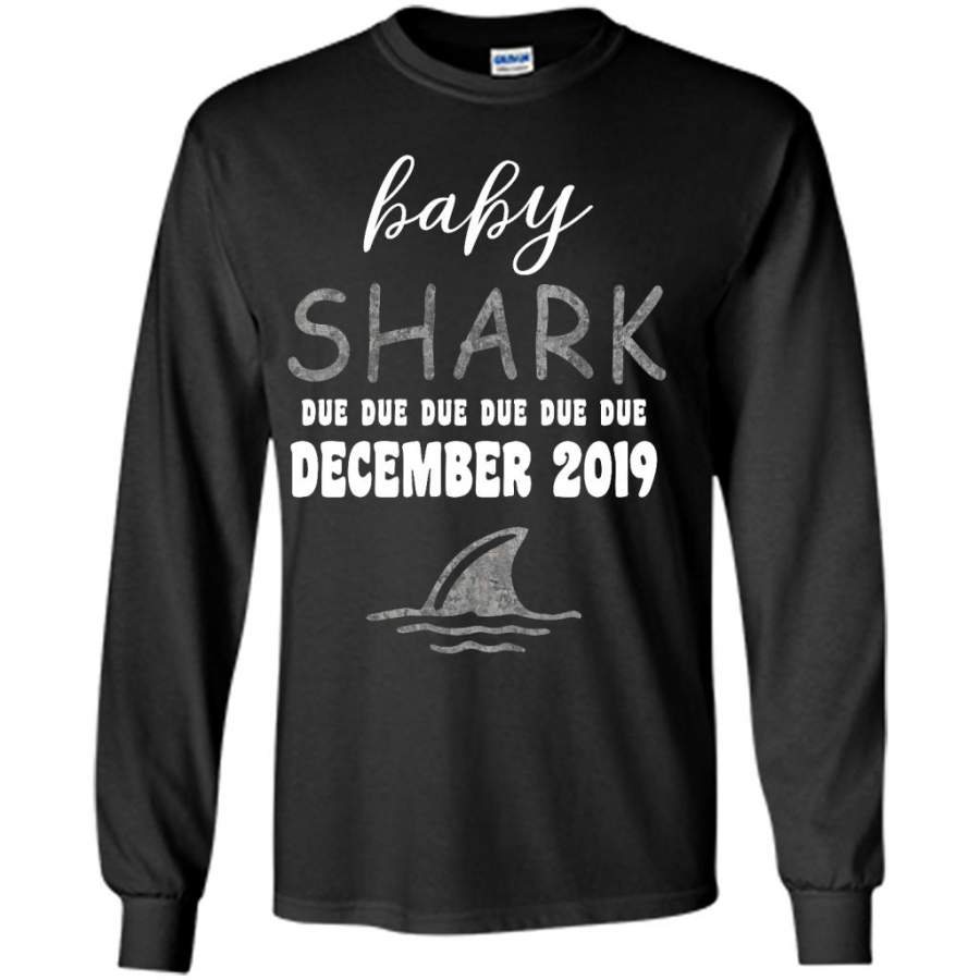 Baby Shark Due Due Due Due December 2019, Birthday Gift – Gildan Long Sleeve Shirt