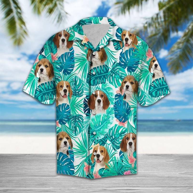 Artsyhomes Tropical Beagle Hawaiian Ha9314