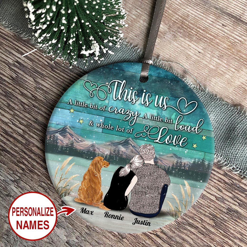 [Personalized Name] Magic Exhalation 2021 Christmas Custom Personalized Ornament, Ceramic, This Is Us Christmas Gift – Custom Couple Ornament