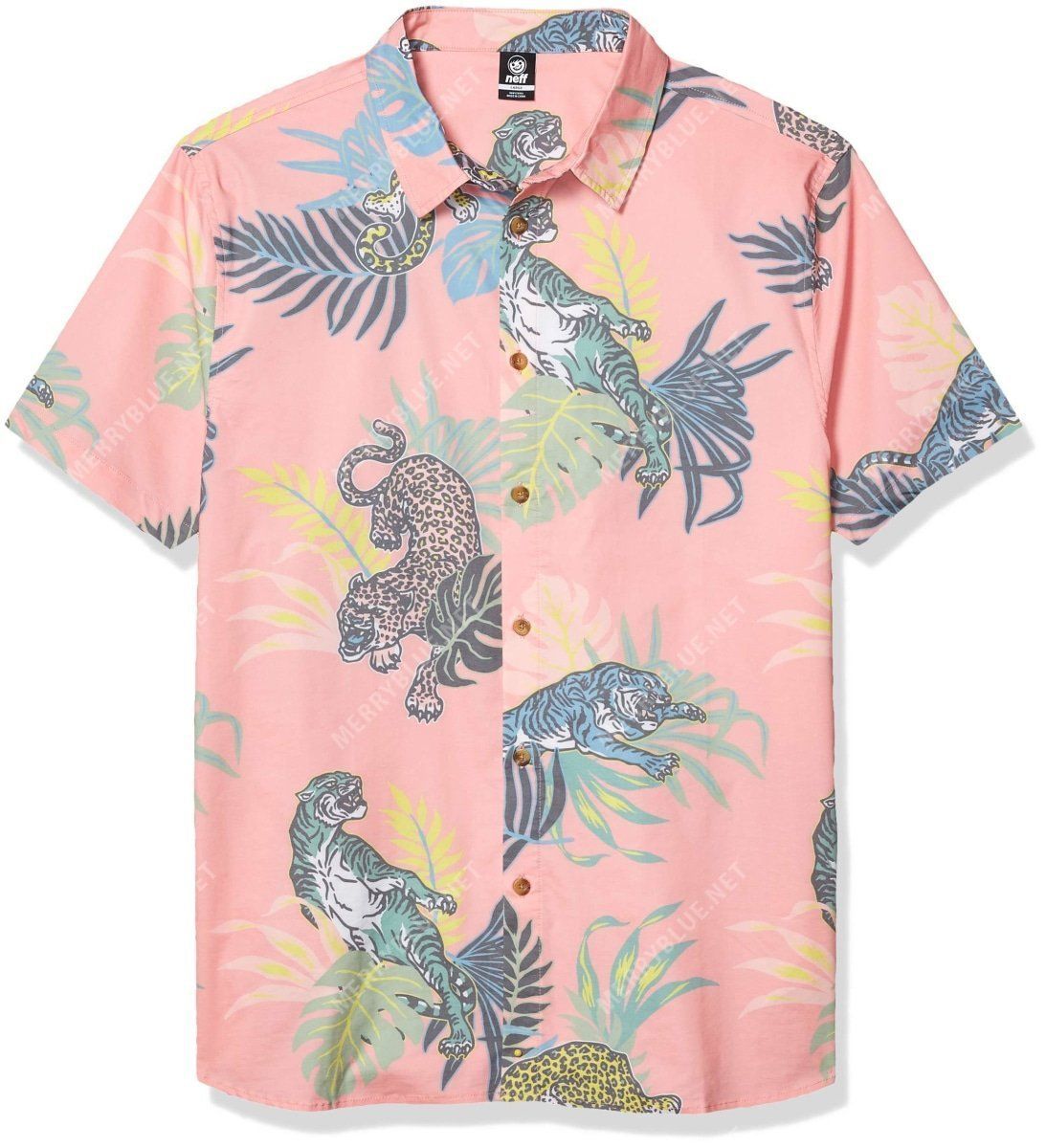 Shop Neff Mens Daily Button Up Hawaii Shirt Ha97118