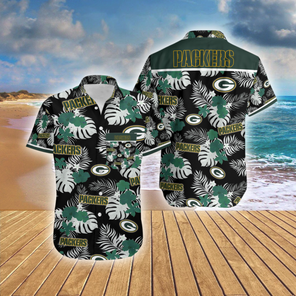 Hawaii Shirt Island Green Bay Packers Summer Button Up Shirt S2163