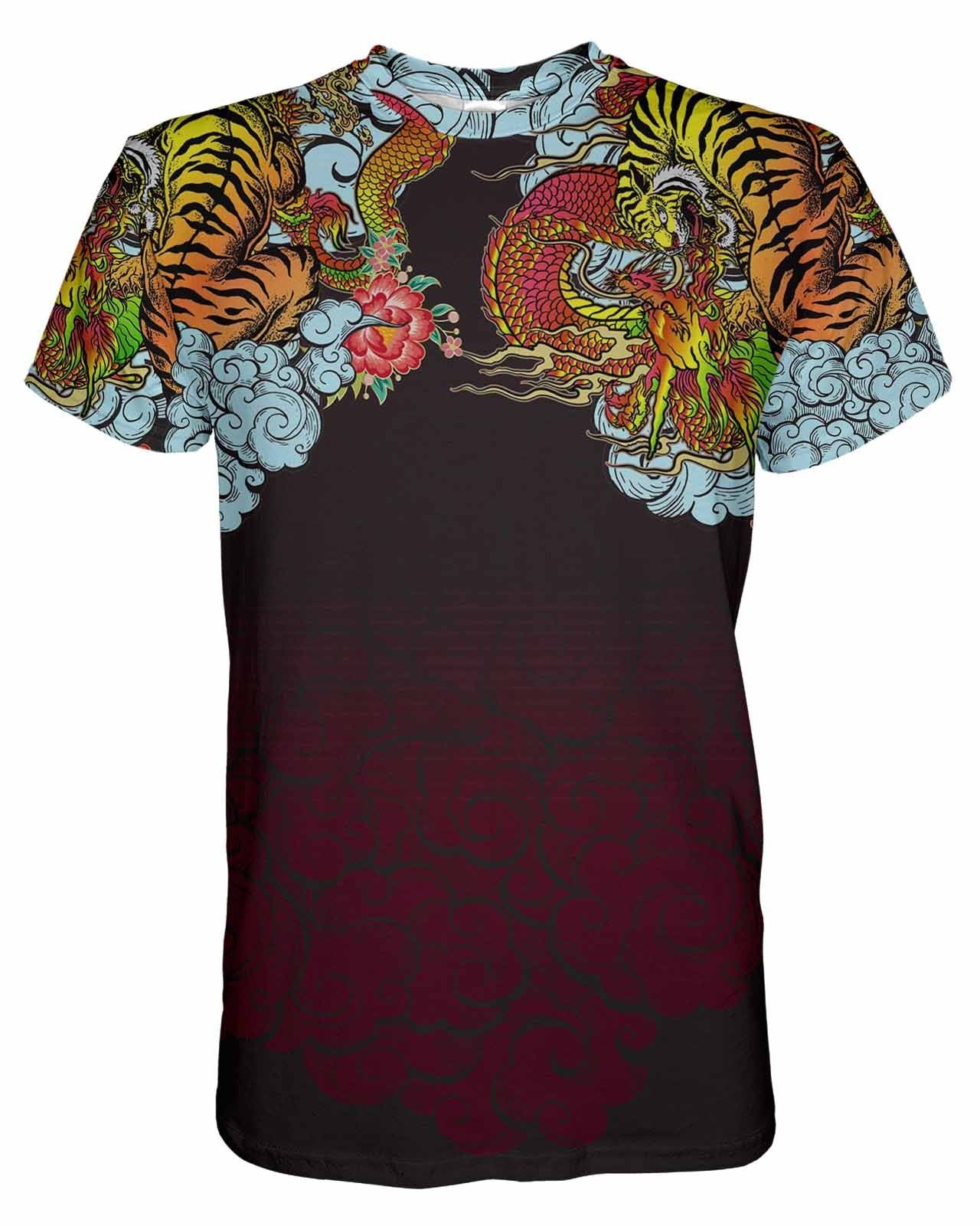 Dragon Tiger Red T-Shirt