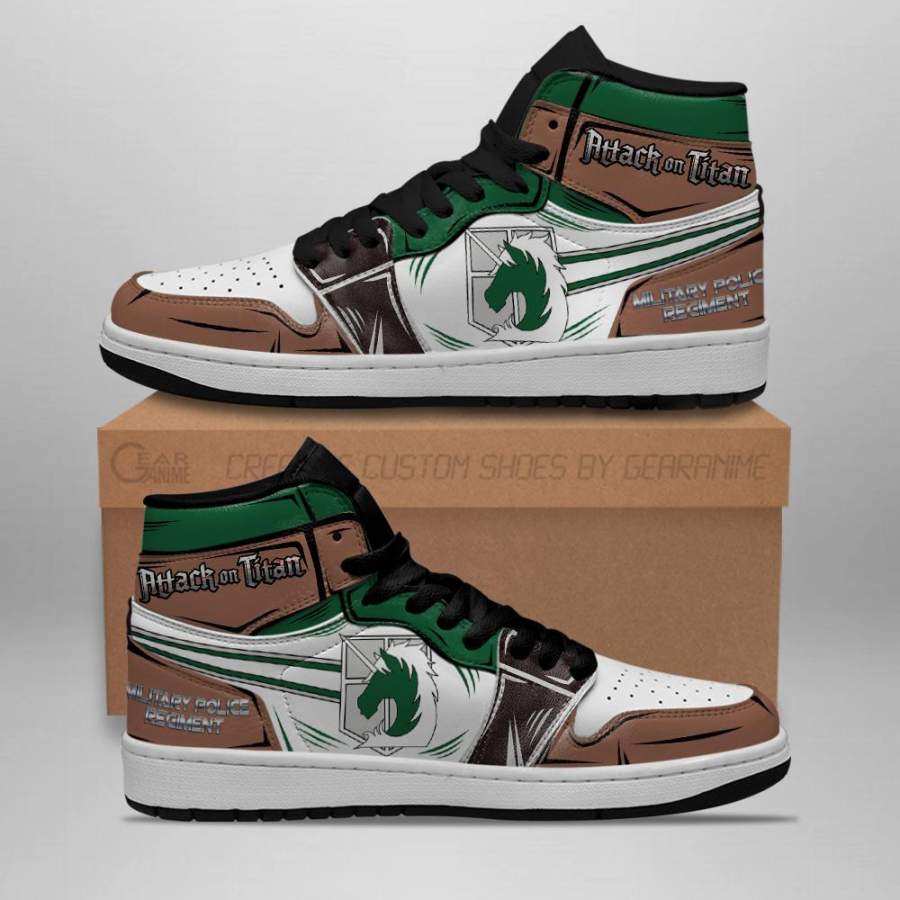 Military Police Shoes High Top Attack On Titan Anime Sneakers