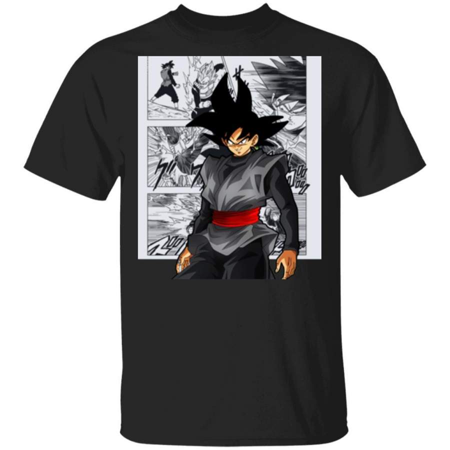 Dragon Ball Goku Black Shirt Anime Character Mix Manga Style Tee