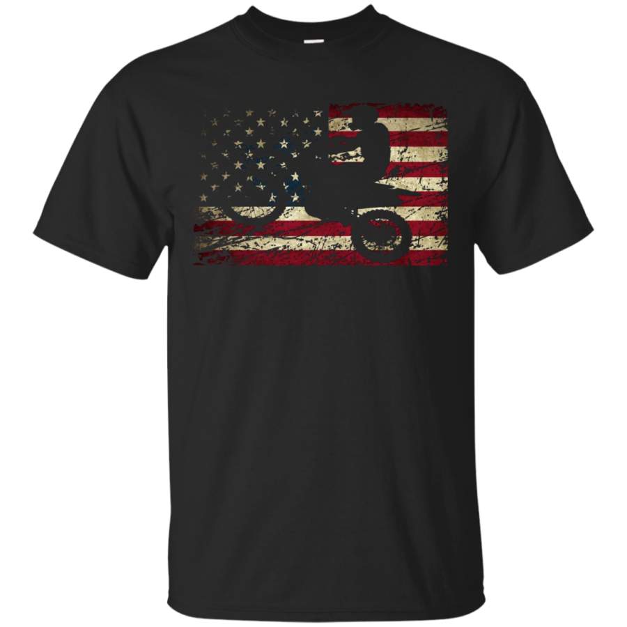 AGR Dirt Bike Usa Flag T-shirt Motocross American Flag Shirt