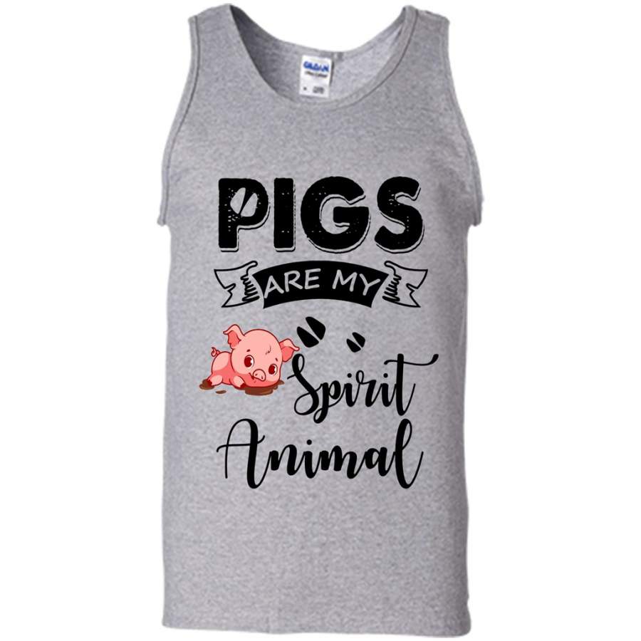 Pigs Are My Spirit Animal – Canvas Unisex Tank