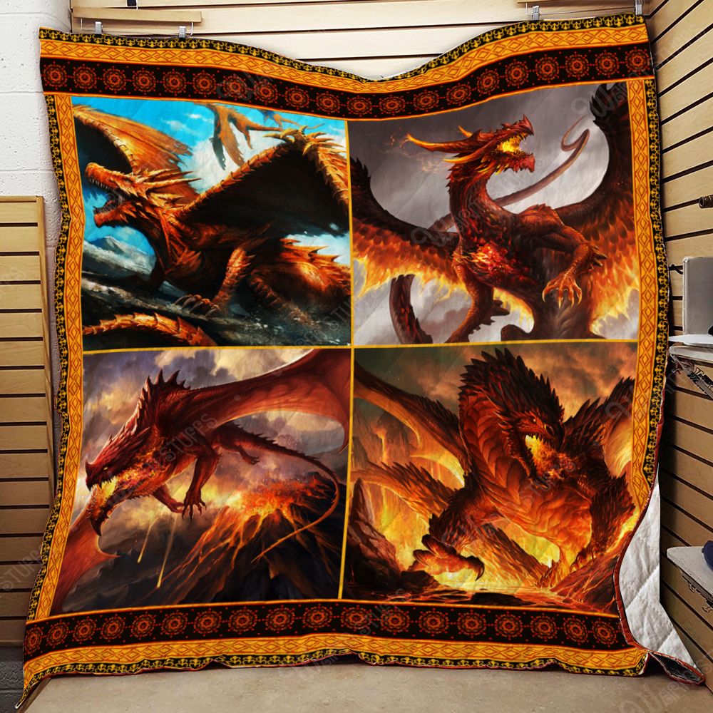 Fire Dragon KP 3D Quilt Blanket 2885