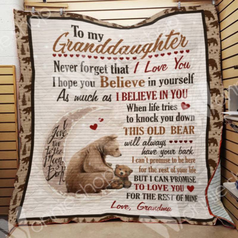 Bear Granddaughter Blanket NOV2802 82O33