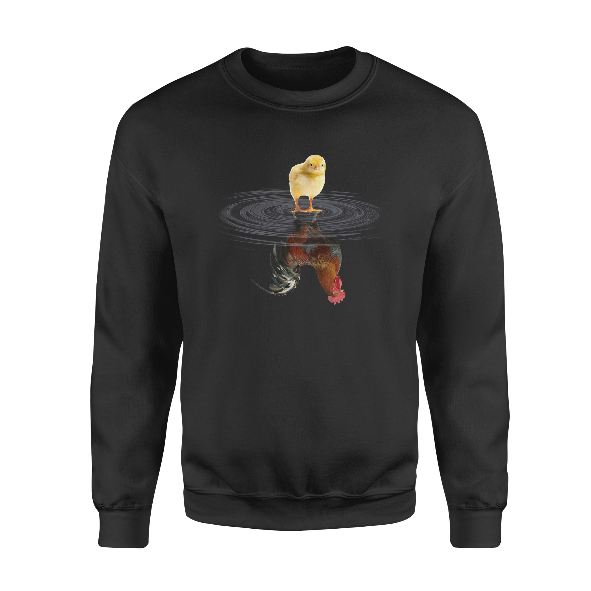 Chick Reflected To Rooster – Standard Crew Neck Sweatshirt