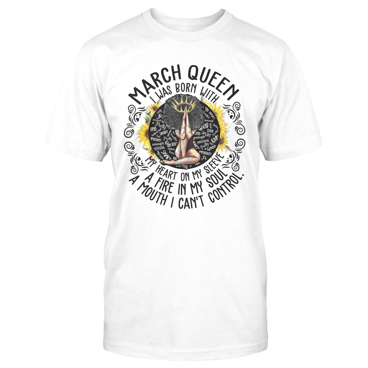 March Black Queen My Heart On My Sleeve Ez07 2909 Classic T-Shirt