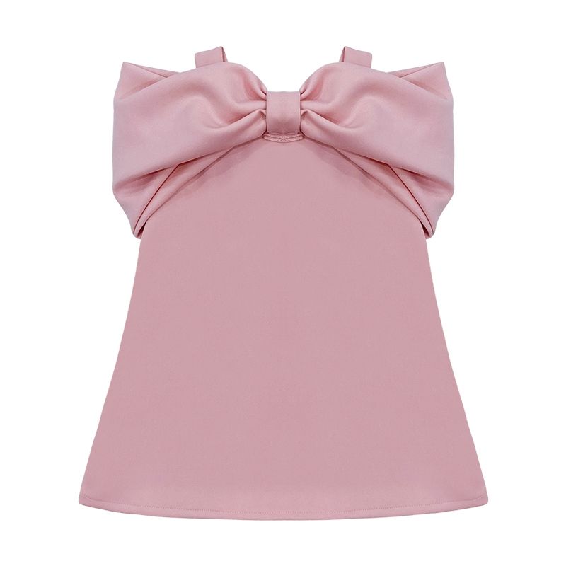 2022 Girls Fashion Summer Dress Beautiful Big Bow Princess Birthday Dresses Children Clothes Vestido Clothing alx