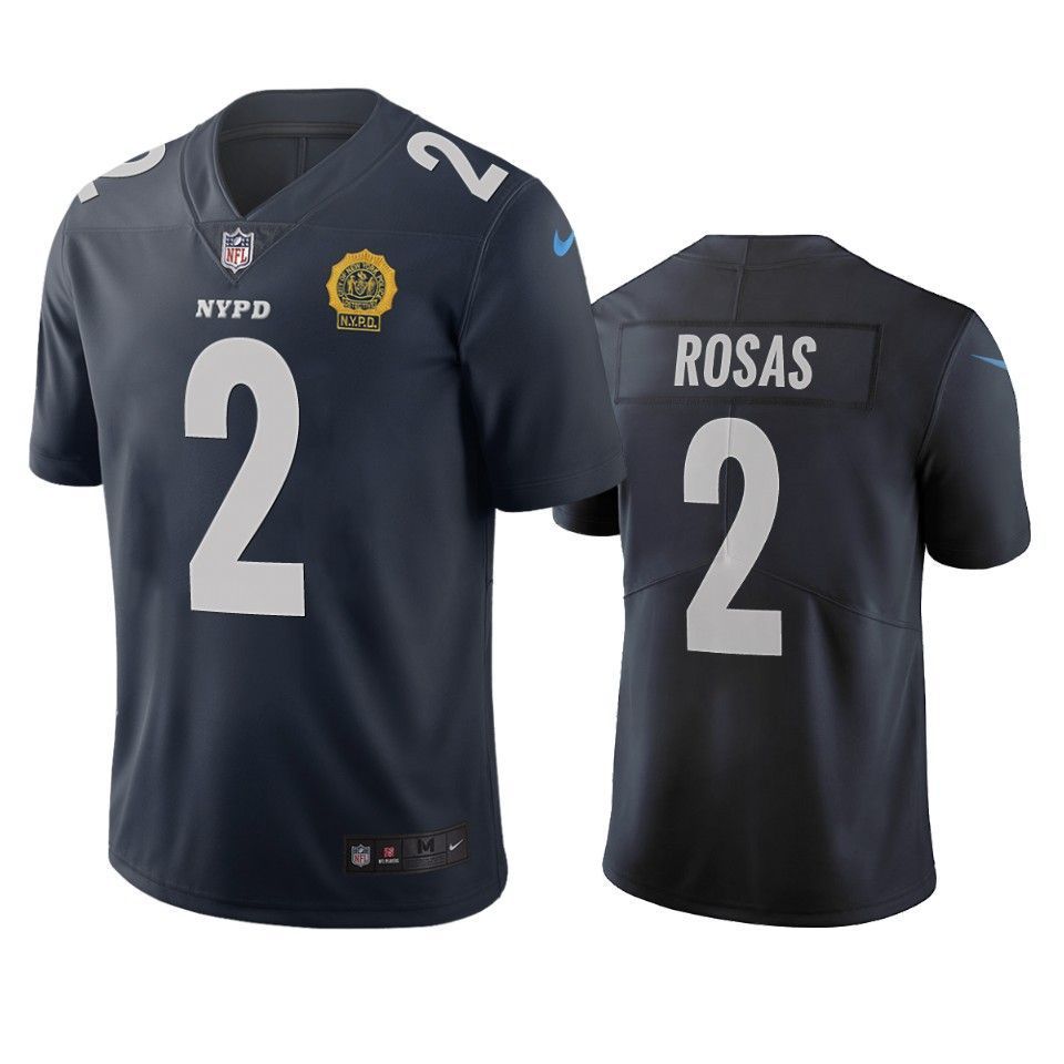 New York Giants Aldrick Rosas Navy City Edition Jersey