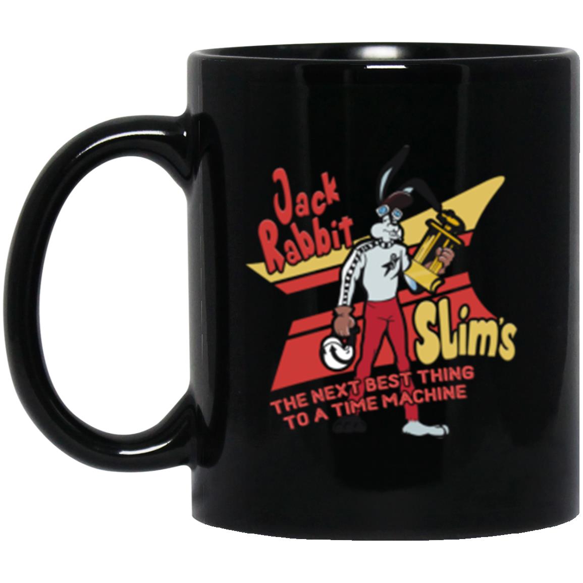 Jack Rabbit Slims Black Mug 11Oz (2-Sided)