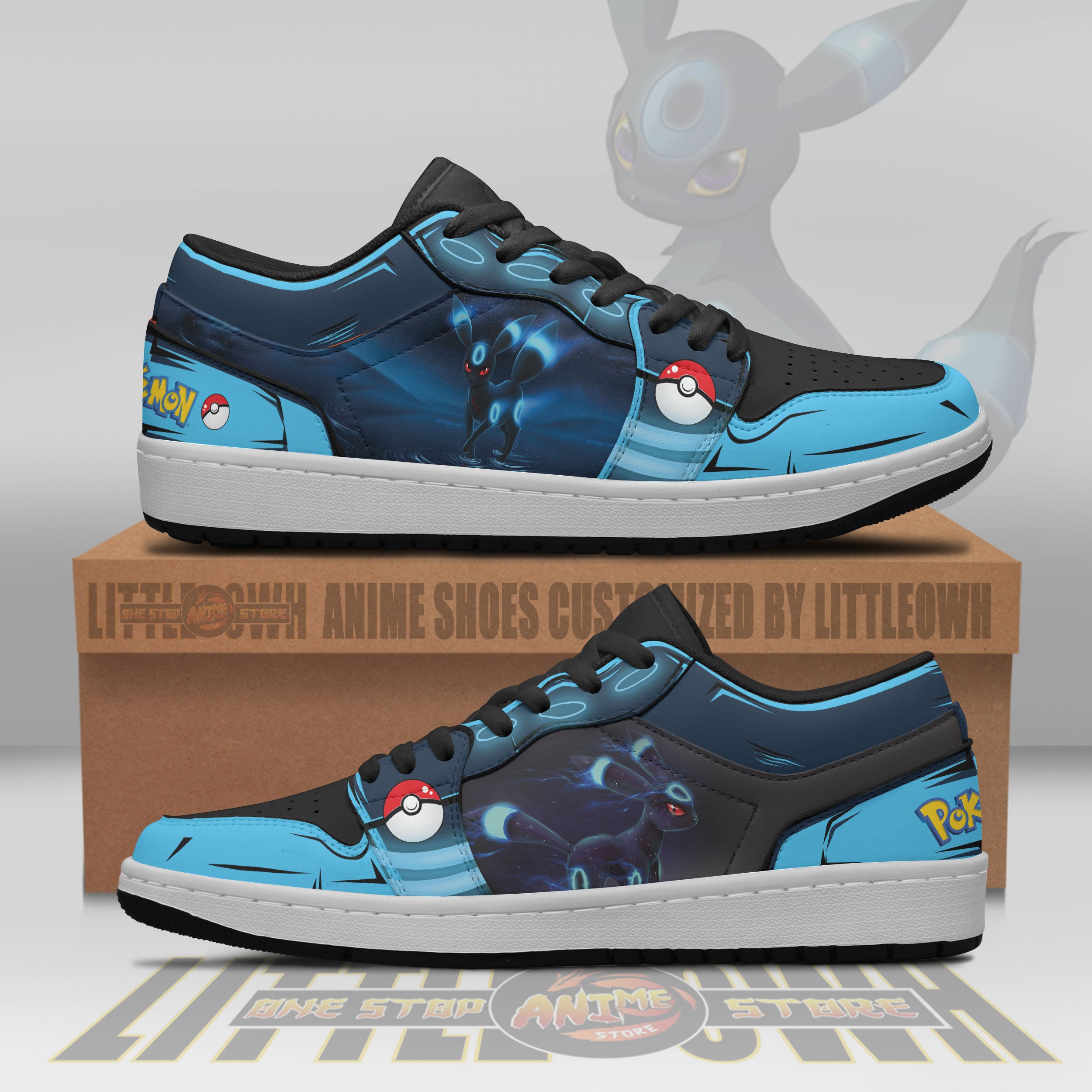 Umbreon Pokemon Anime Shoes Custom Low Sneakers