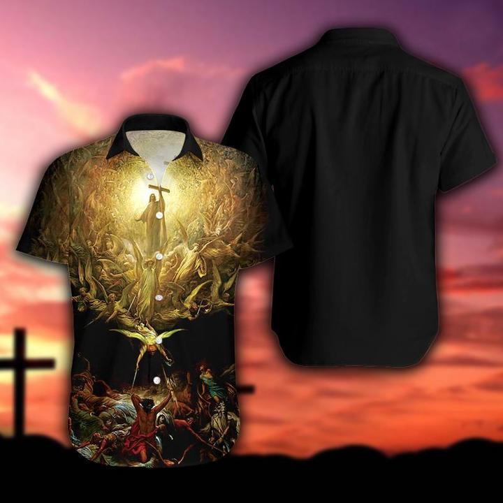 Jesus Christian Cross Aloha Hawaii Shirts For Men And Women Ha8854