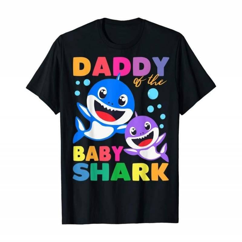 Daddy Of The Baby Shark Birthday Daddy Shark Men And Women T Shirt S-5Xl