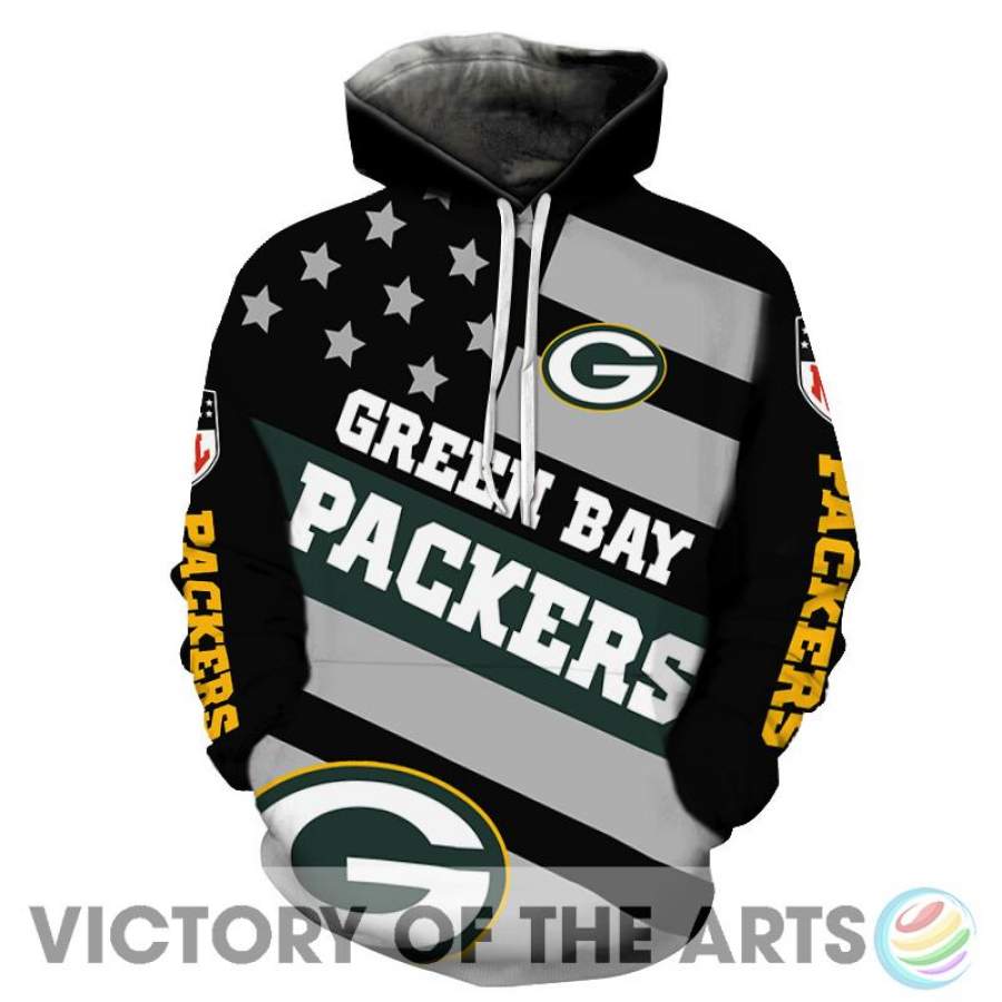 Proud Of American Stars Green Bay Packers Hoodie