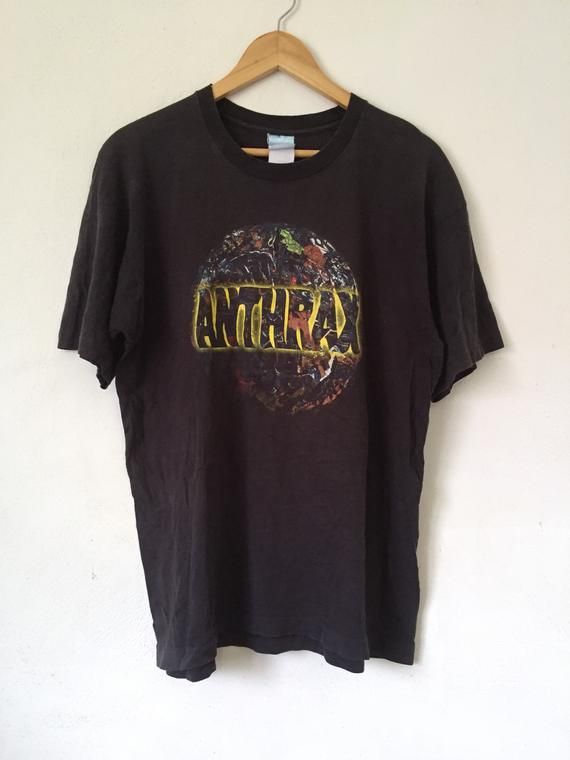 Vintage Anthrax Band Shirt Stomp 442 Album Thrash Metal Heavy Metal Genre Slayer Megadeth Metallica Exodus Pantera Iron Maiden Shirt