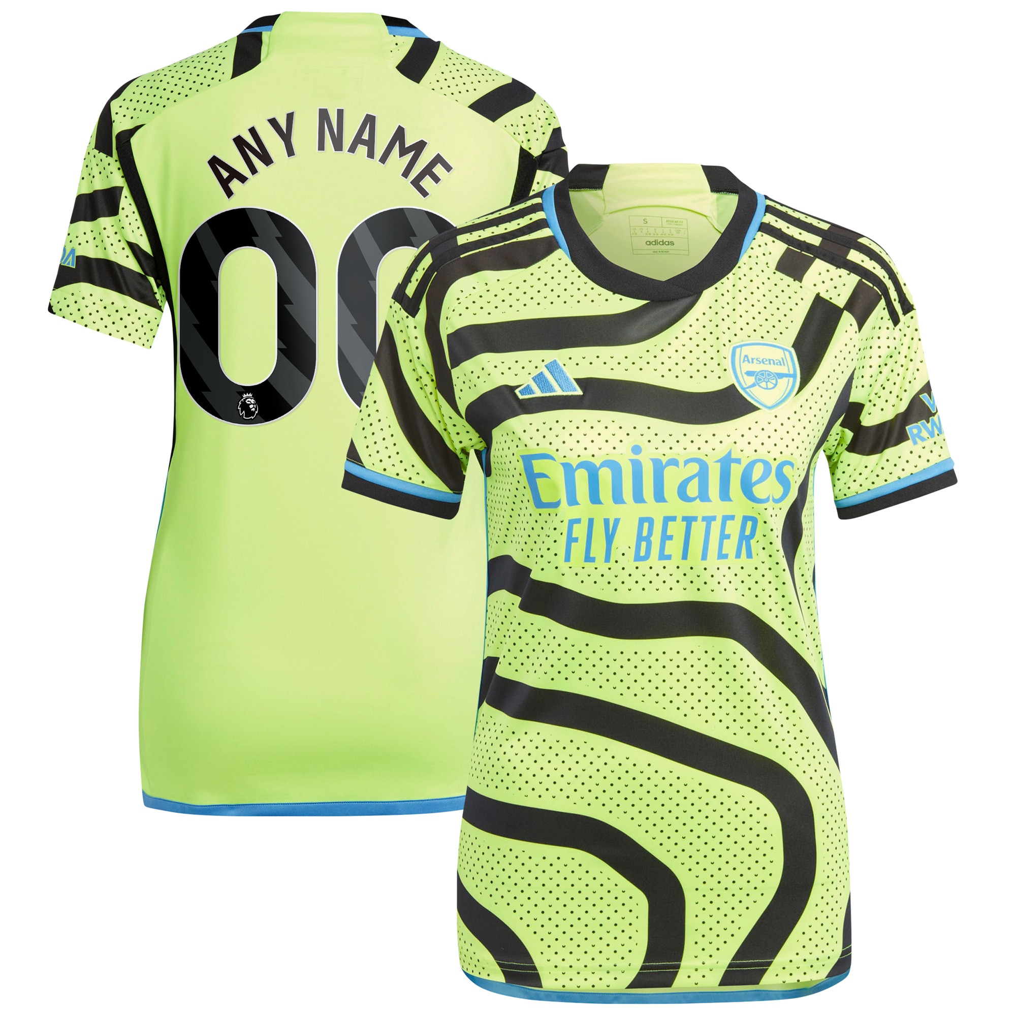 Arsenal Women's 2023/24 Away Replica Custom Jersey – Yellow