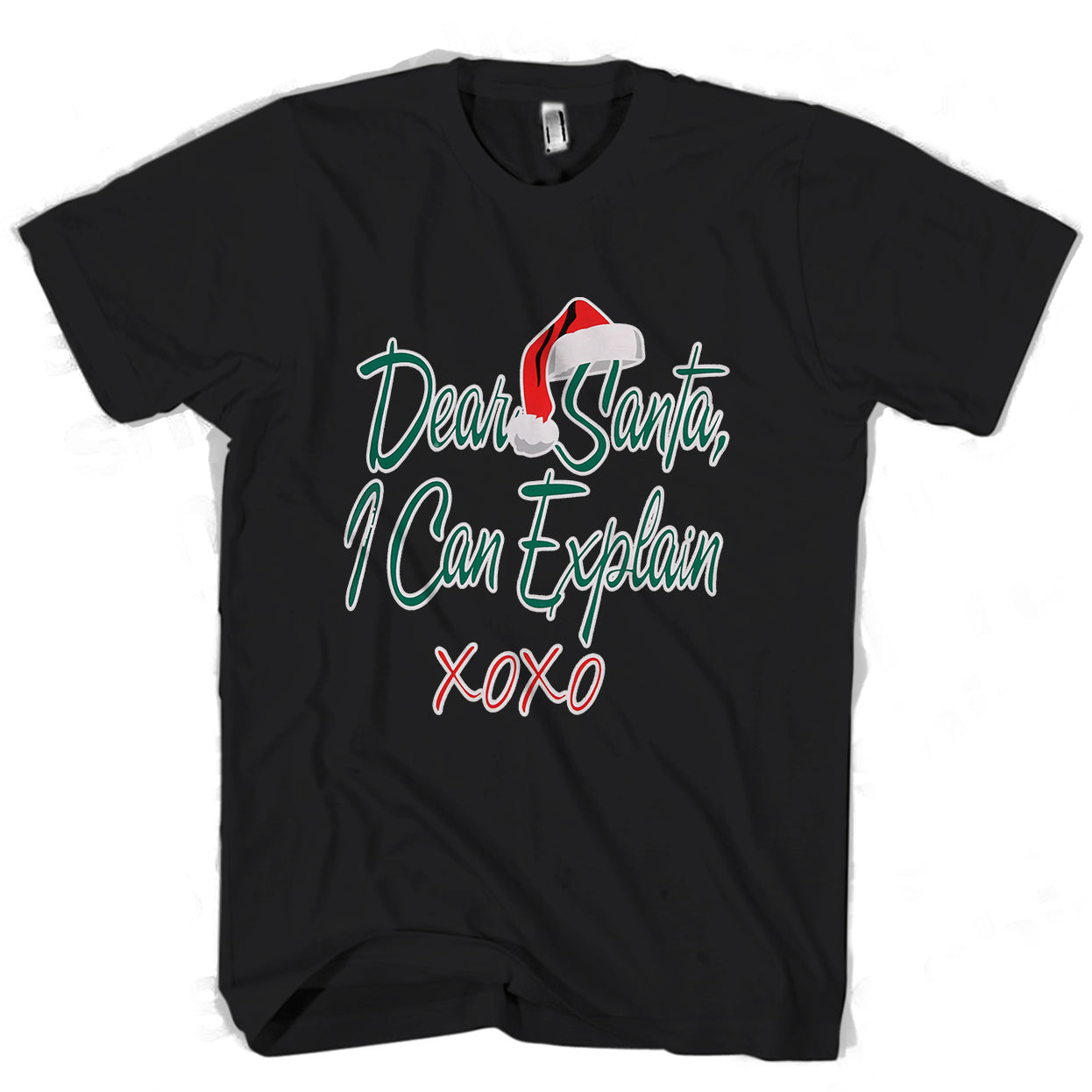 Ugly Christmas Dear Santa I Can Explain Xoxo Man’s Tee T-Shirt