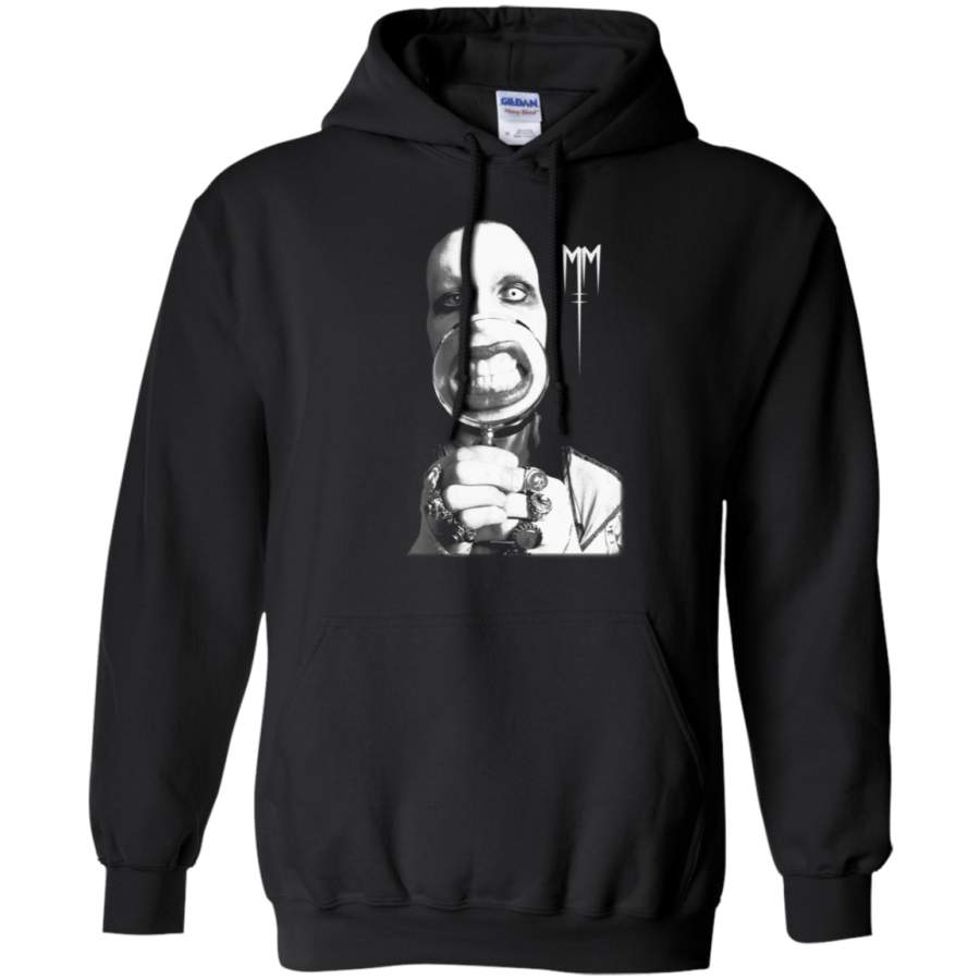 Marilyn Manson Magnifying Glass Matal Punk Pullover Hoodie