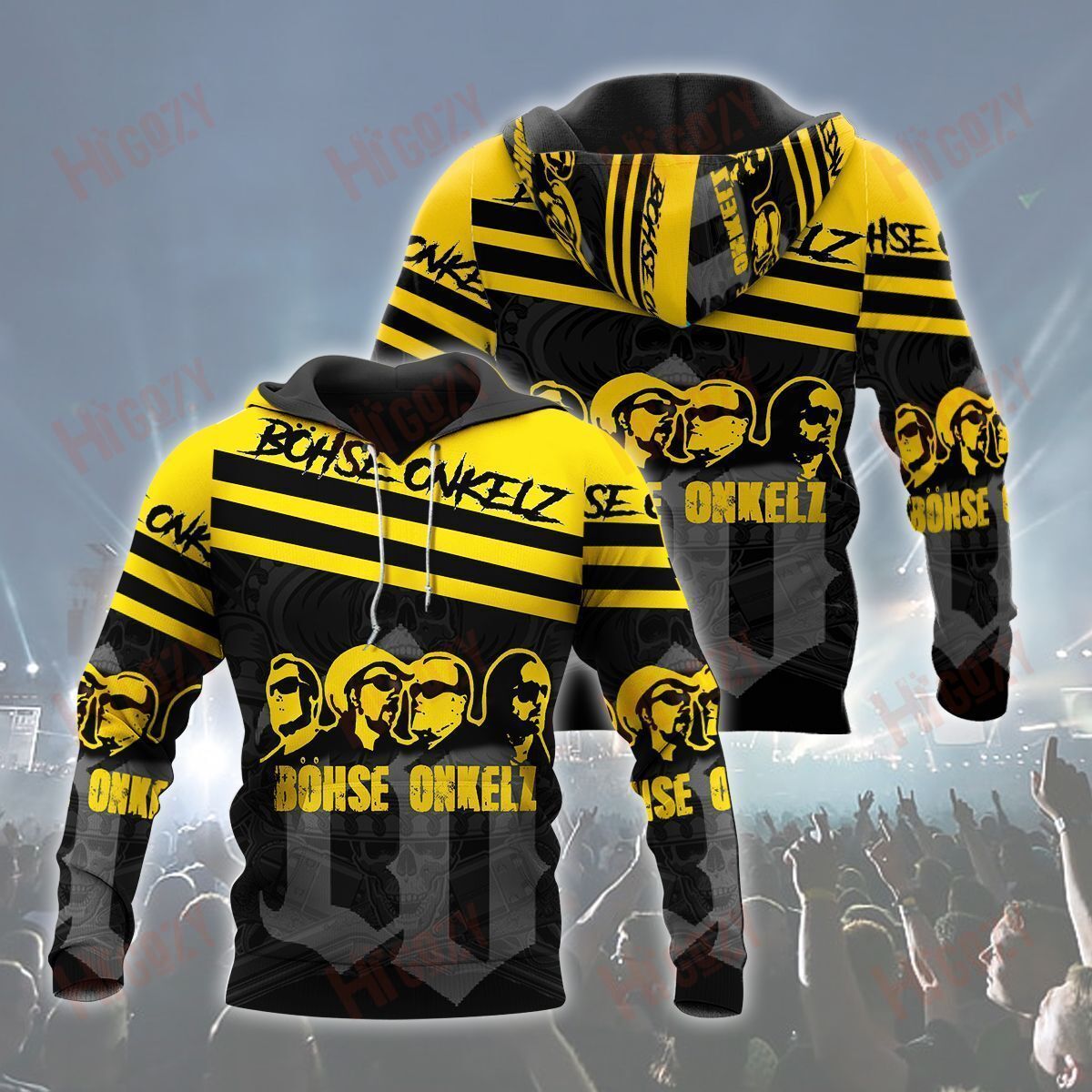 Bohse Onkelz Hoodie, Bohse Onkelz 3D All Over Printed Clothes – T162