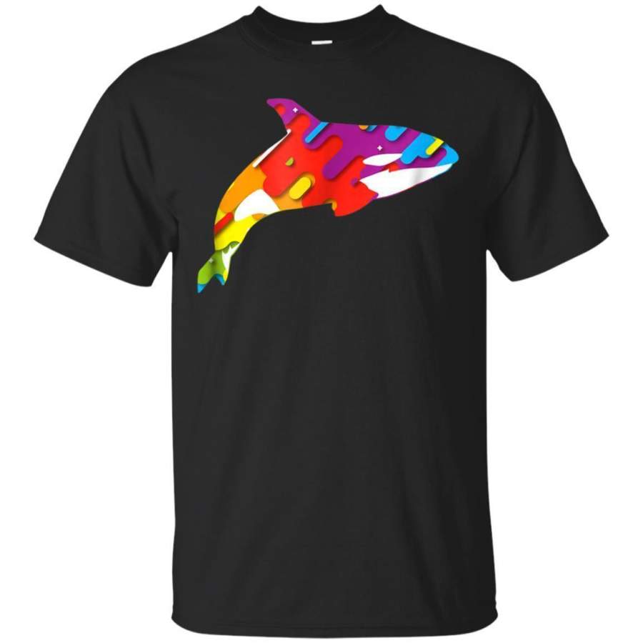 AGR Killer Whale  Orca Colorful Rainbow Funny Tshirt Jaq T-shirt