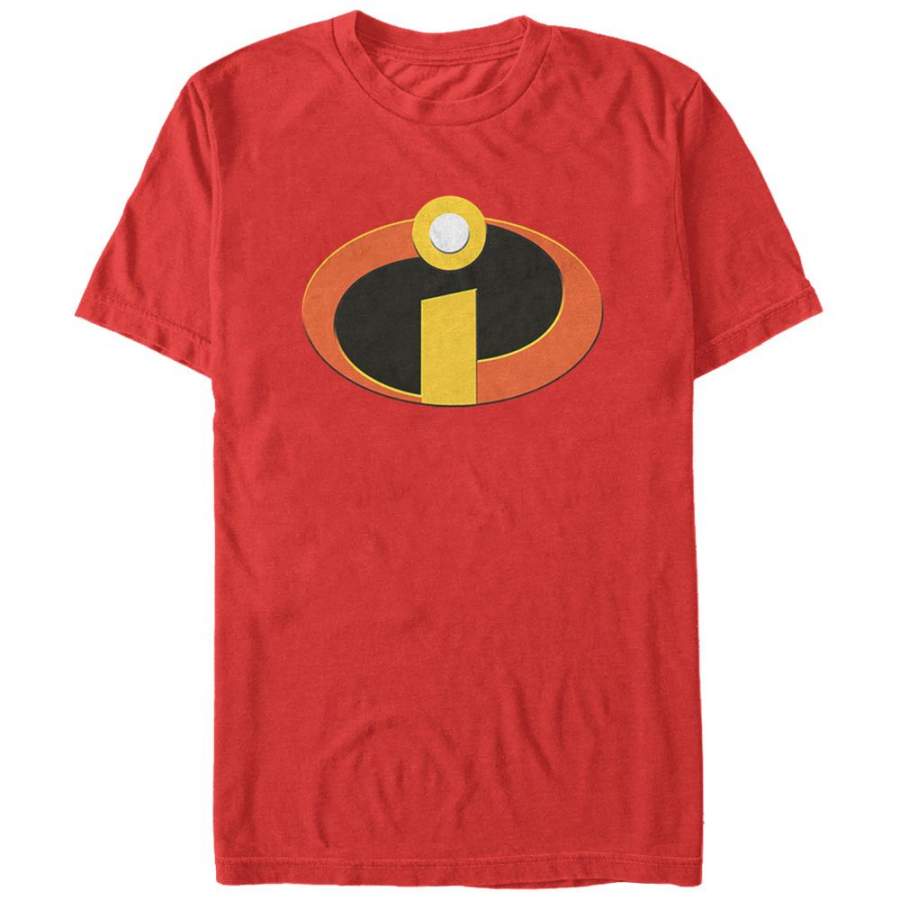 The Incredibles Men’s Classic Logo  T Shirt Red S