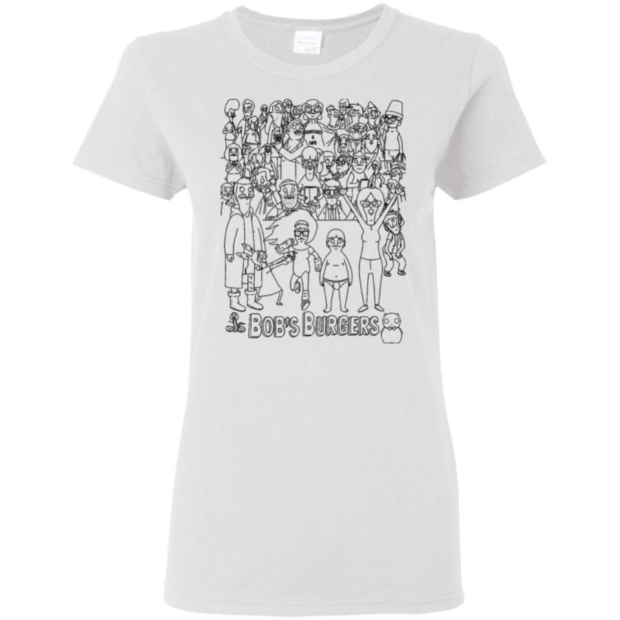 AGR Characters of Bobs Burgers Womens T-Shirt