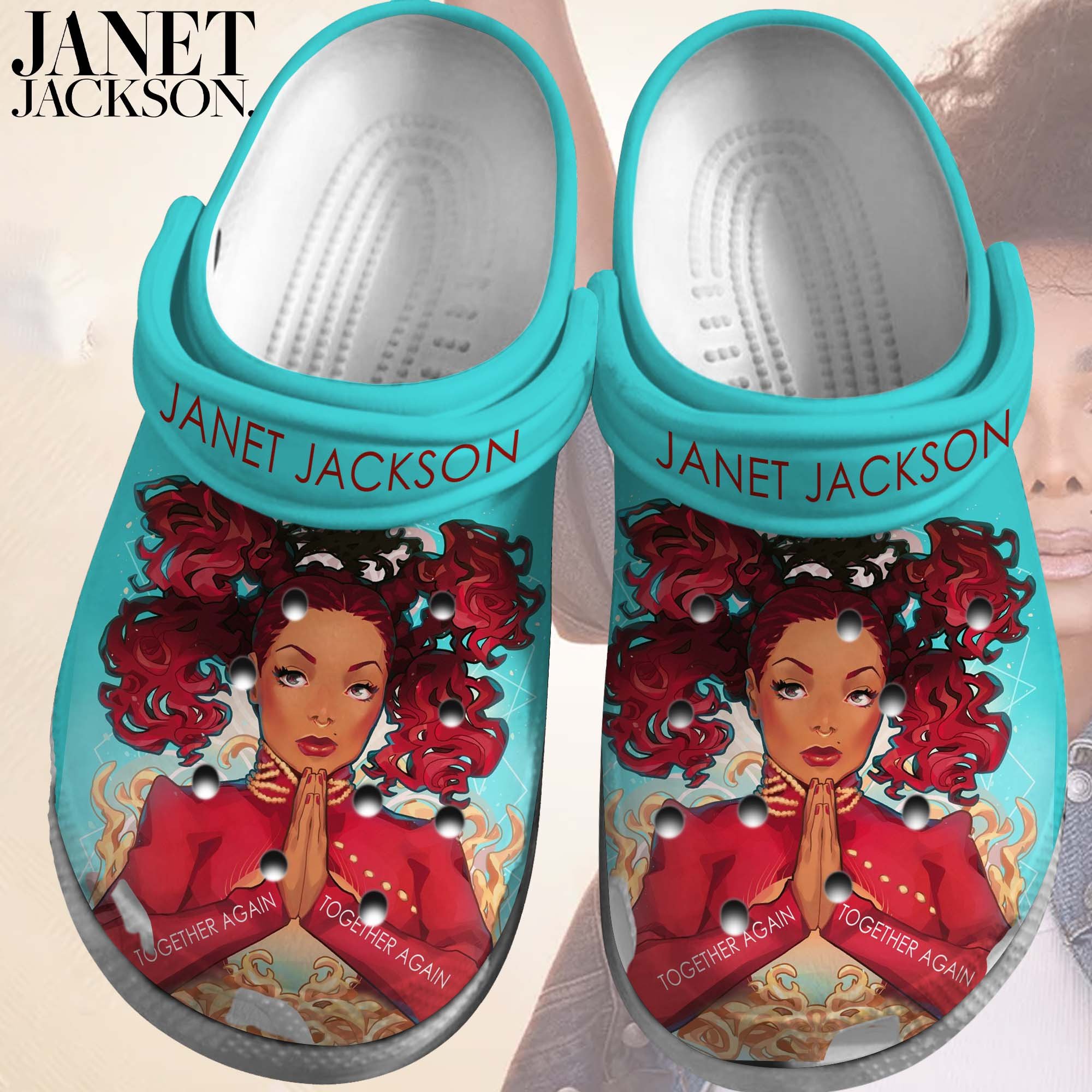 Janet Jackson Singer Music Crocss Clogs For Men Women And Kid 4Lvaxx63