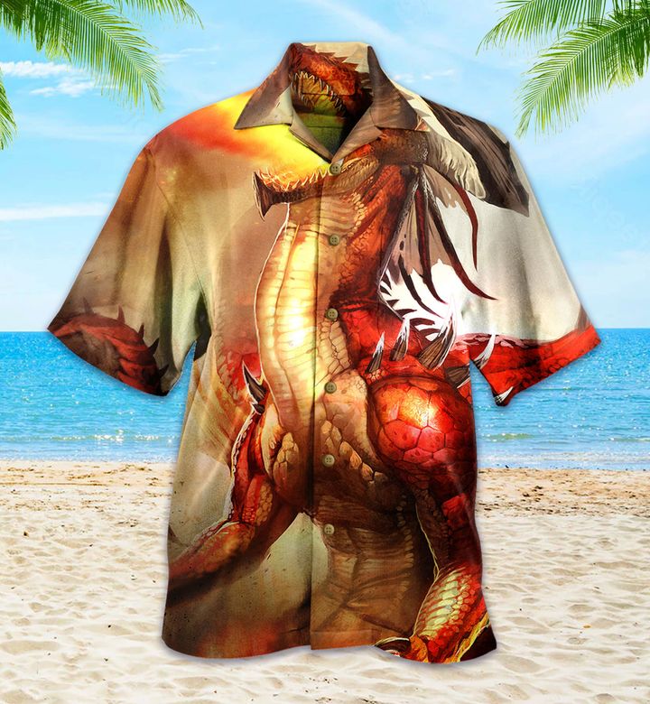 Dragon Red Hawaii Shirt Ha77335