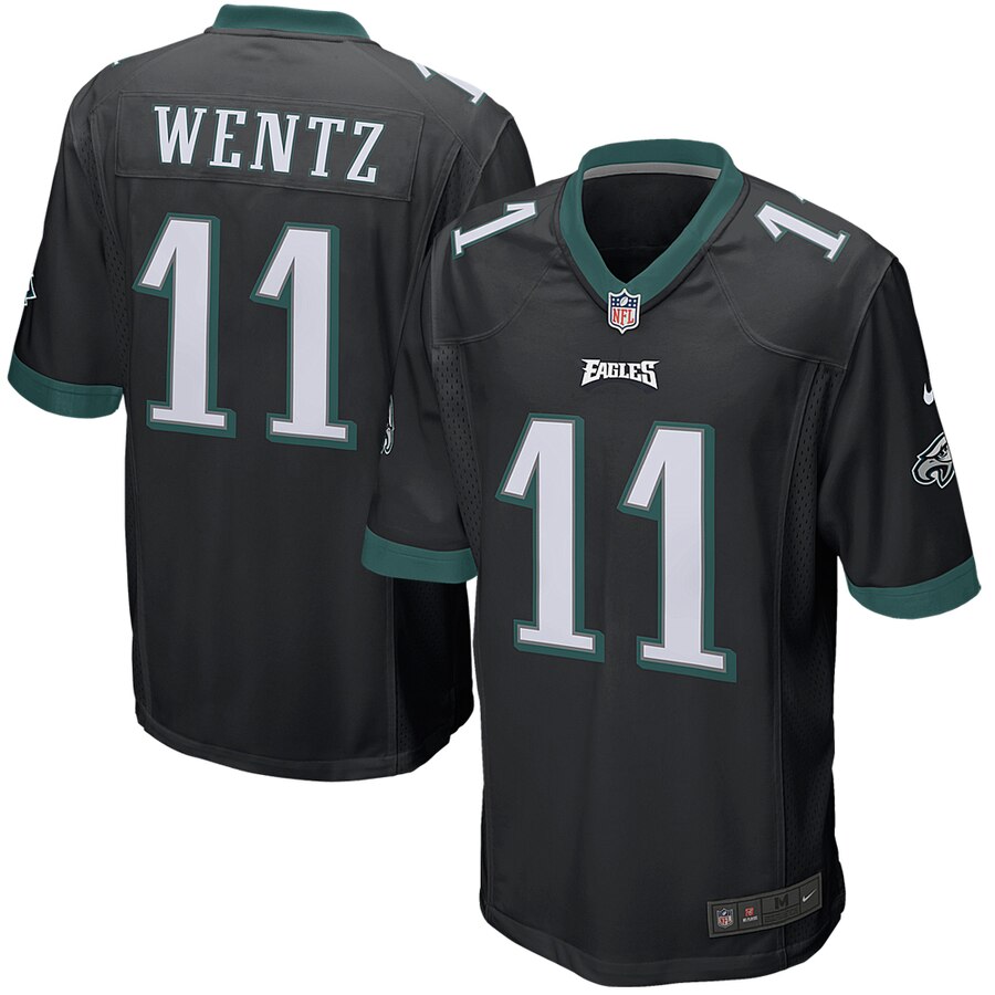 Carson Wentz Philadelphia Eagles Nike Youth Game Jersey – Black