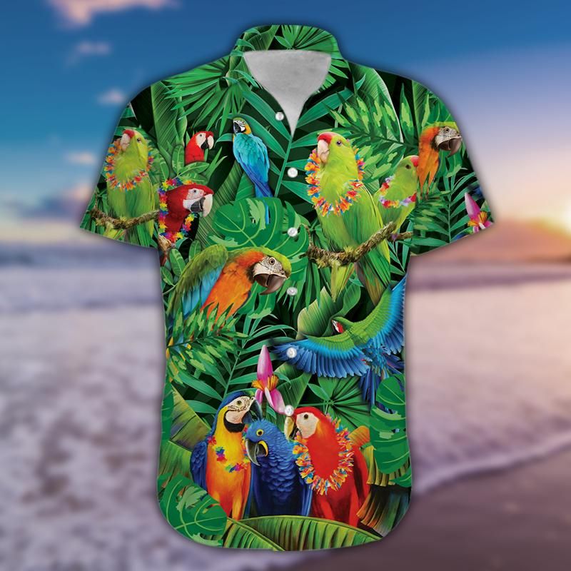 Felacia Awesome Parrots Tropical Green Hawaiian Ha74220