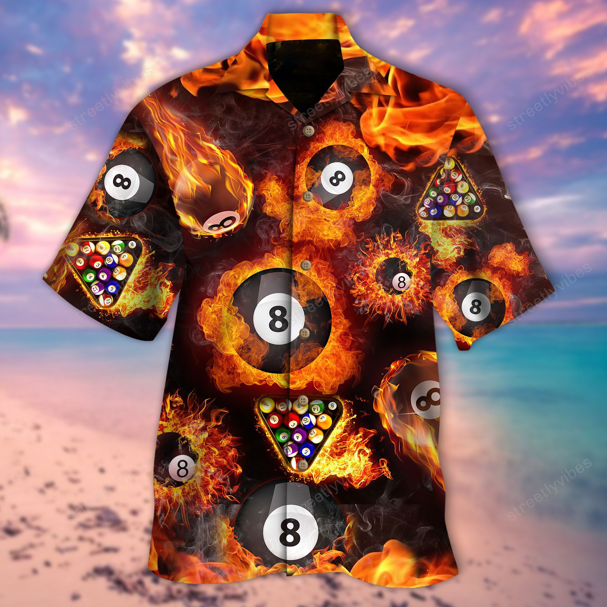 Play With Fire Billiards Hawaii Shirt Re Ha20054