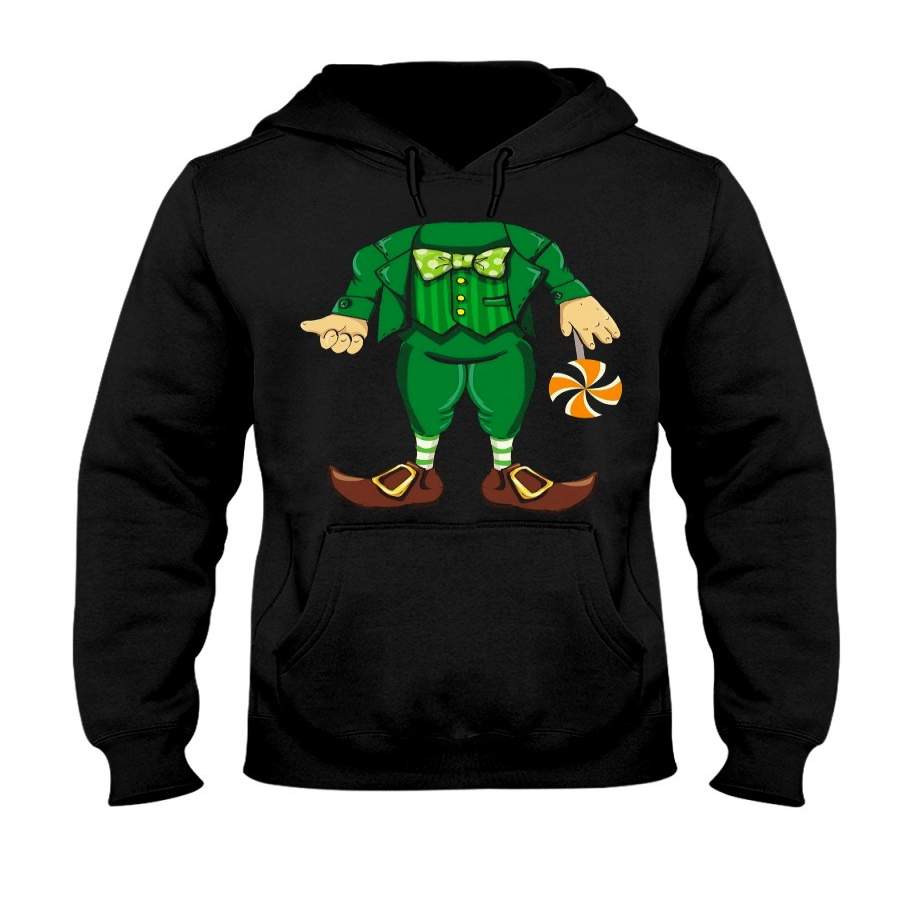 Leprechaun Holding A Candy Kids Saint Patrick’s Day Hoodie