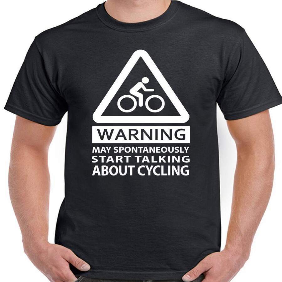 Cycling T-Shirt Funny Mountain Bike May Spontaneously Start Talking About