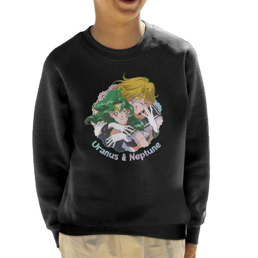 Sailor Moon Uranus And Neptune Embrace Kid’s Sweatshirt