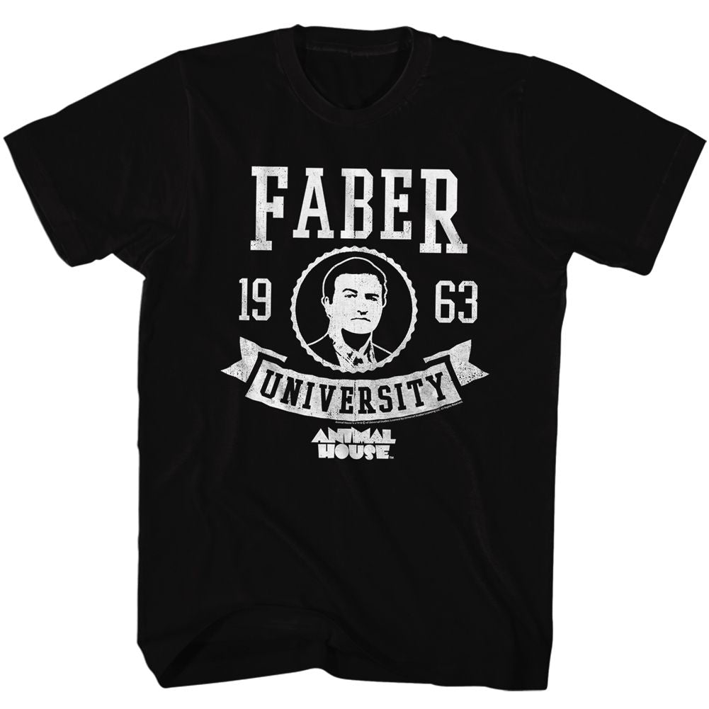 Animal House-Faber-Black Adult S/S Tshirt