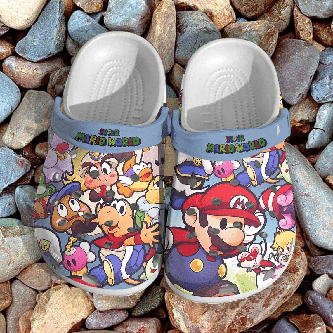 Super Mario Bros Gift For Lover Rubber 3D Crocband Clog