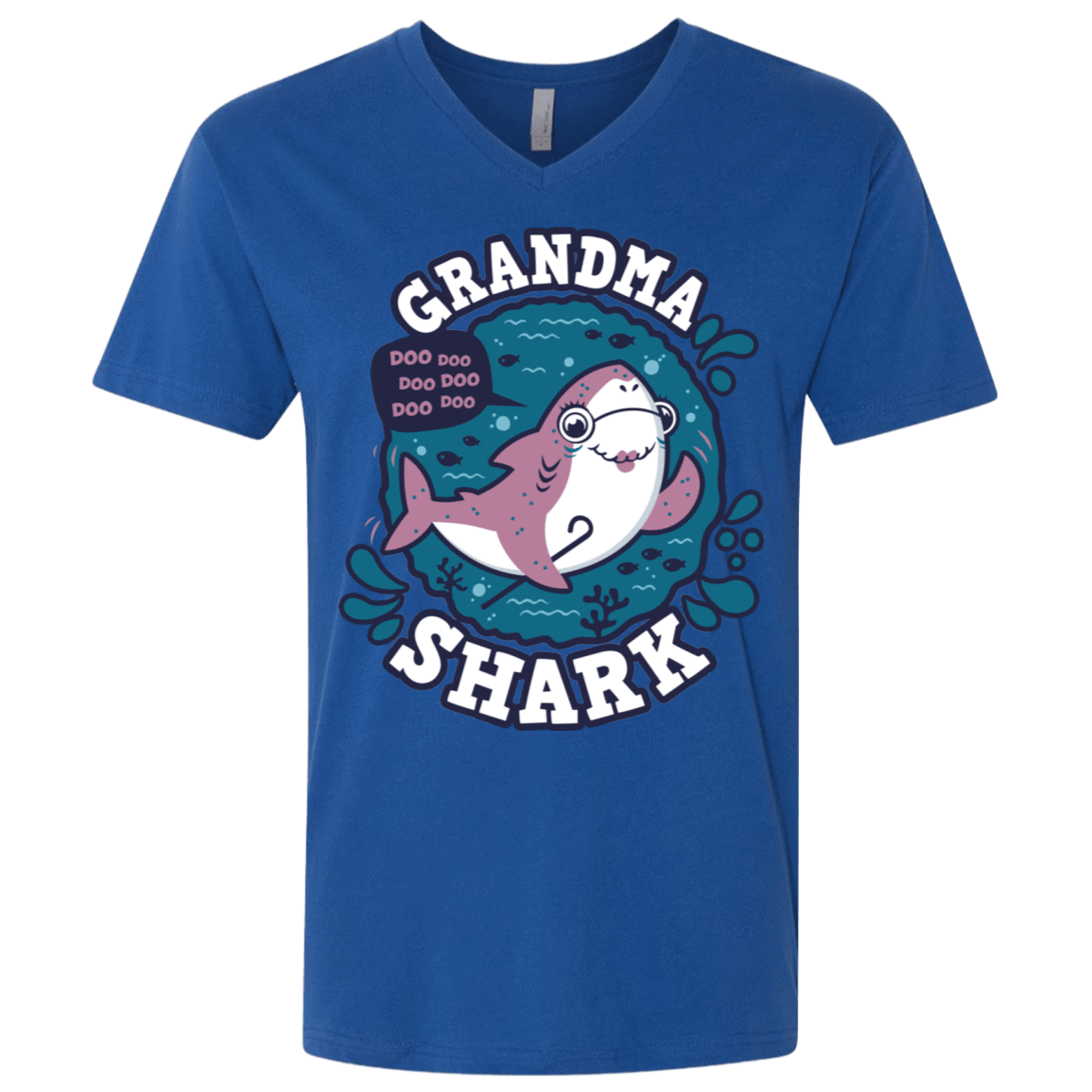 Shark Family Trazo – Grandma Men’S Premium V-Neck