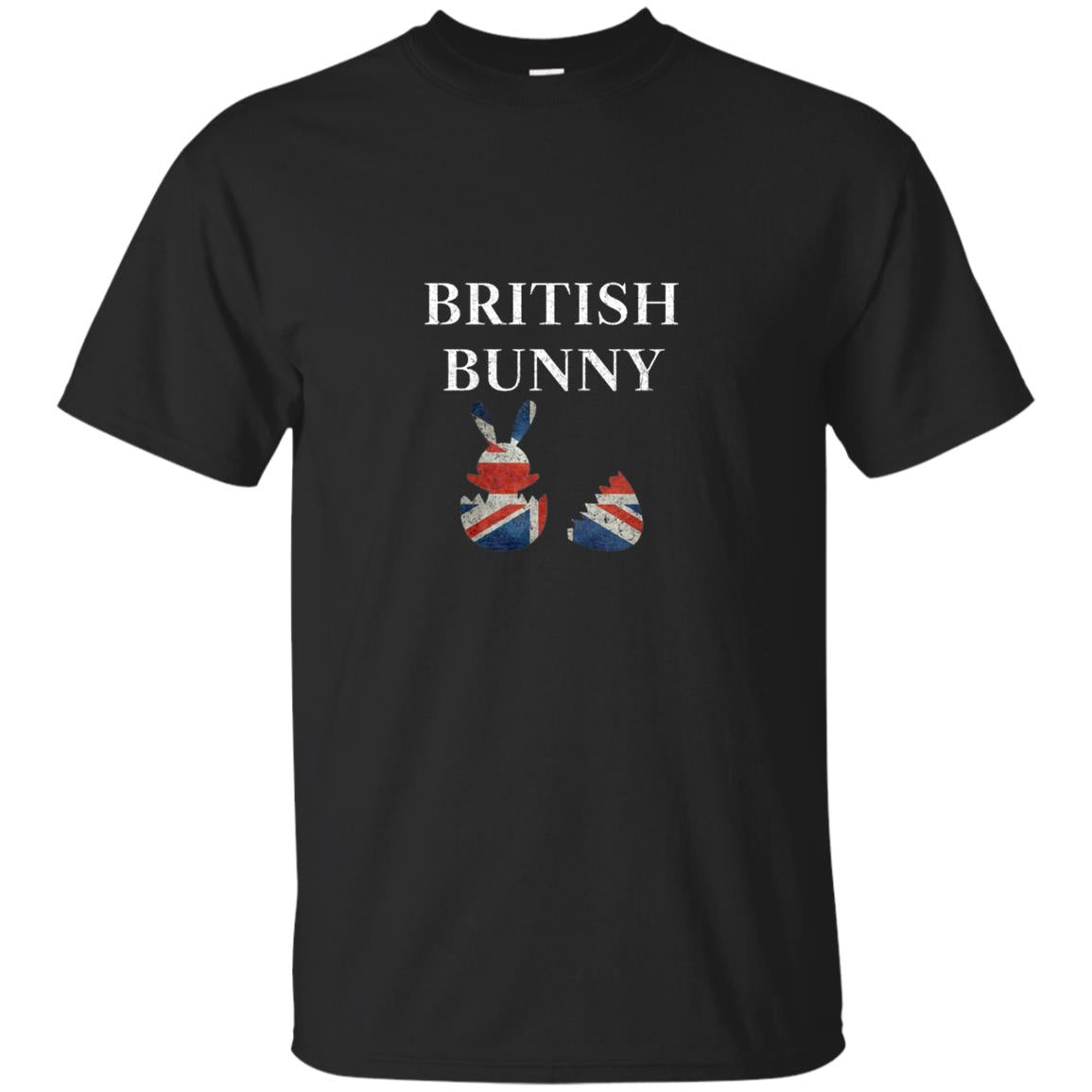 British Bunny British Easter Distressed Long Sleeve Shirt