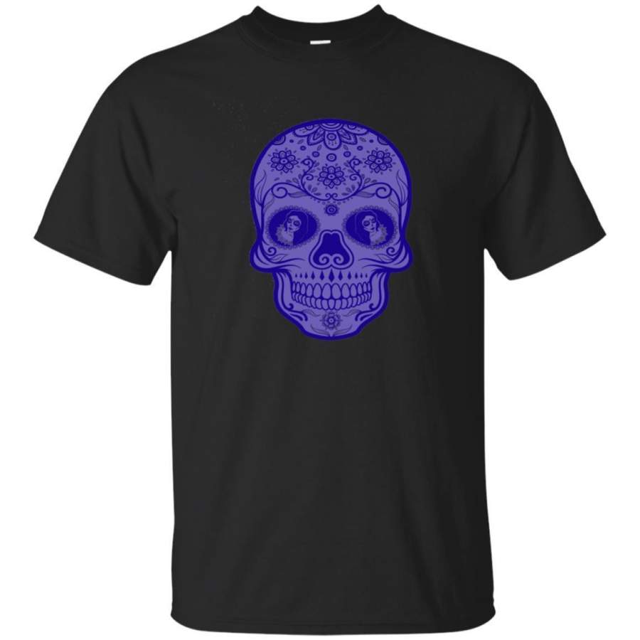 AGR Dia De Los Muertos Skull T-shirt Mexican Tradition Tee