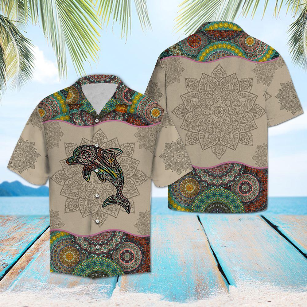 Dolphin Mandala Hawaiian Shirt For Men, Hawaiian Shirt For Women, Aloha Shirt, Hawaii Shirt