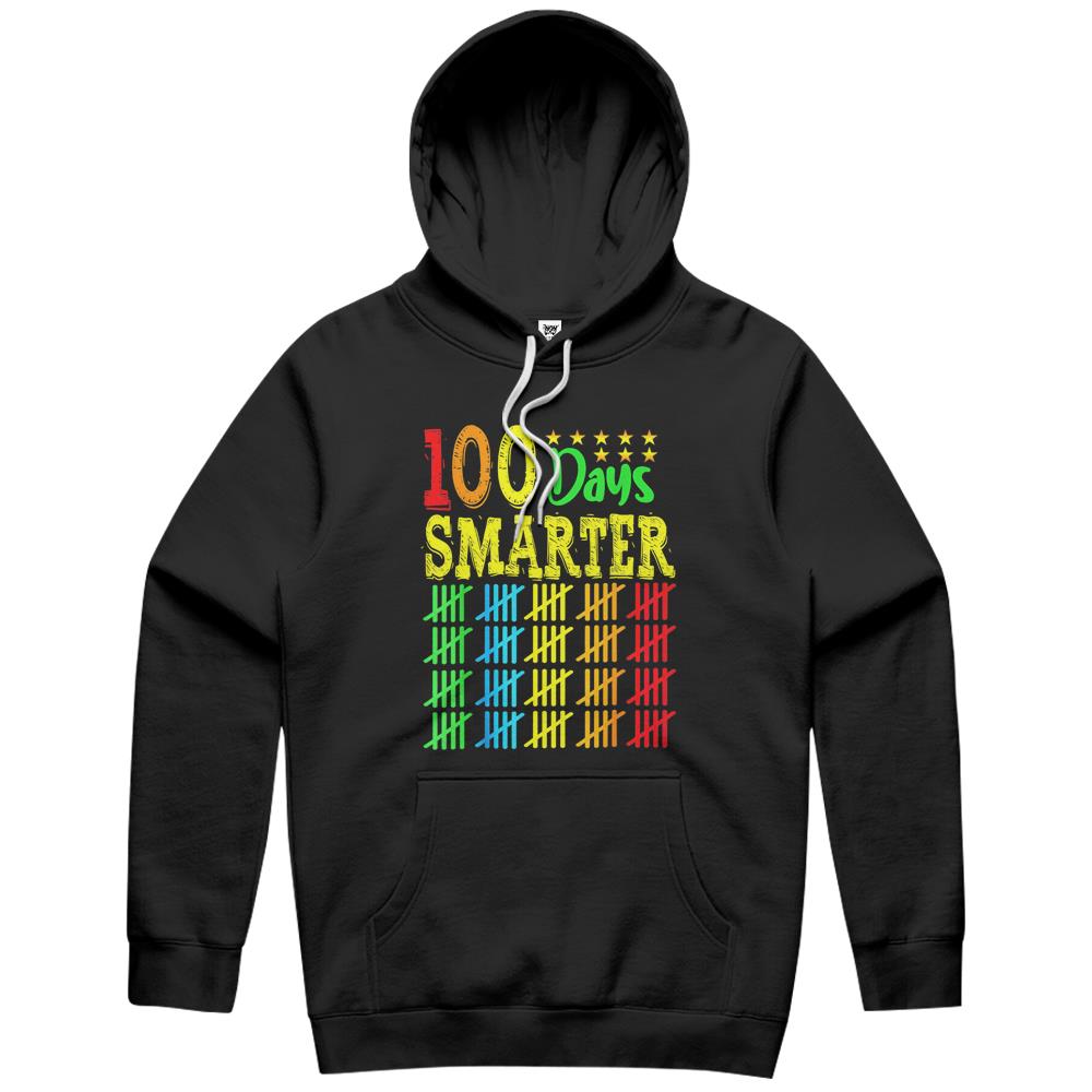 100Th Day Of School Teacher Kid Child Happy 100 Days Smarter Hoodie